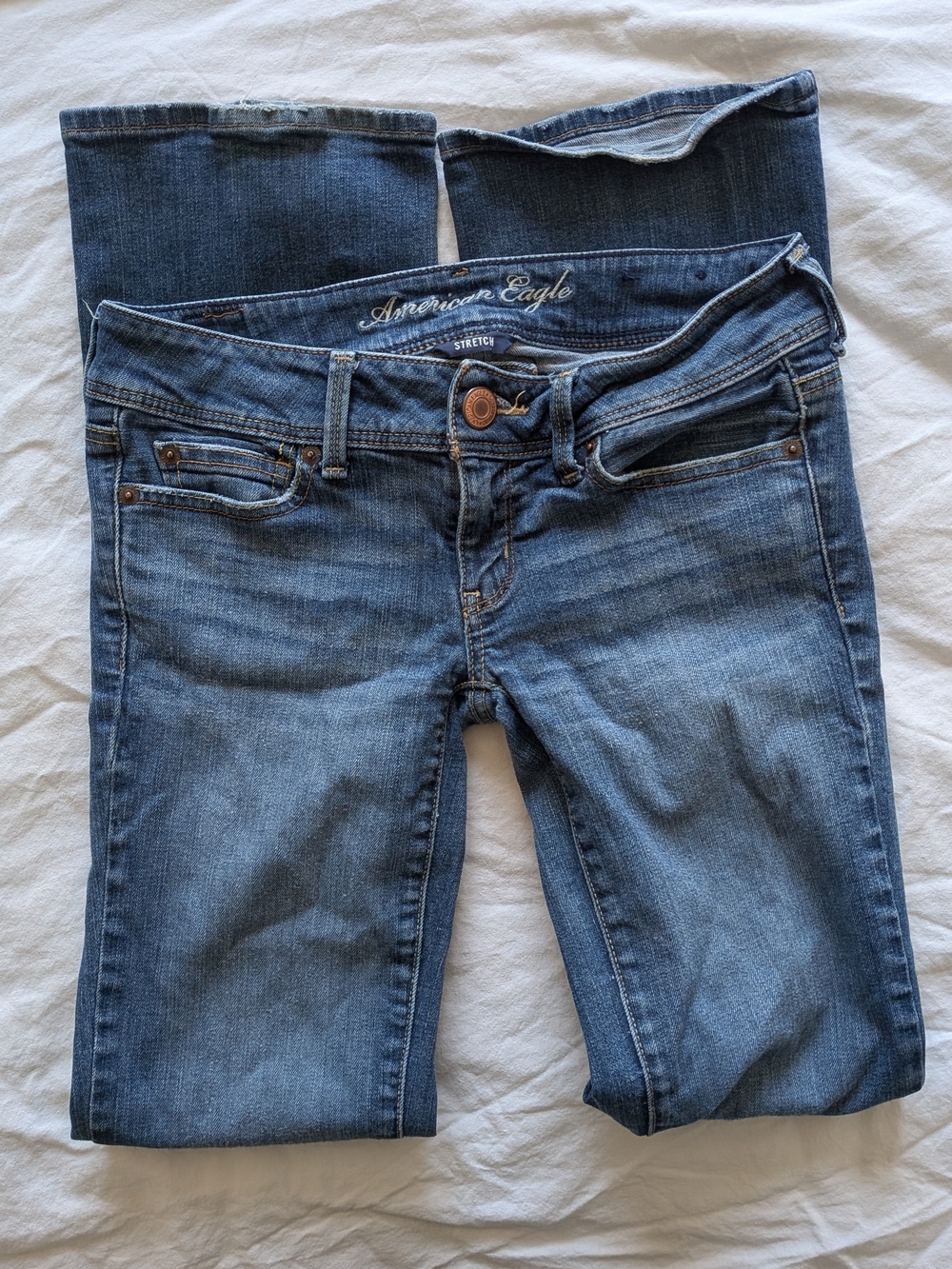 Vintage American Eagle Slim Boot Low Waist Flare Jean